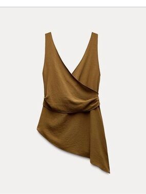 Zara Asymmetrical Wrap Top
